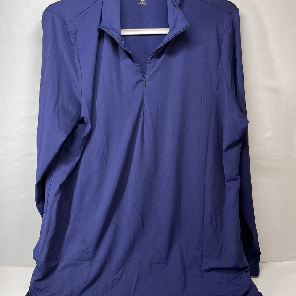 Lands' End Women's Blue‎ Quarter-Zip pullover